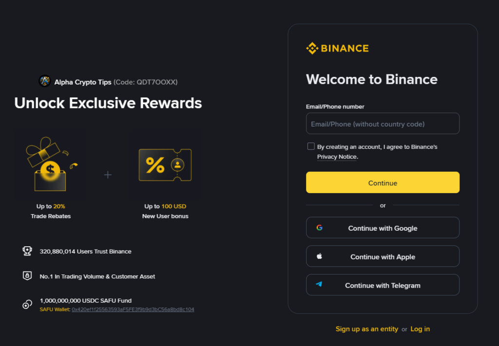 Change Binance Referral Code